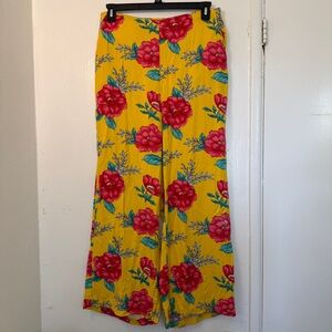 Forever 21 Floral Wide Leg Palazzo Pants - High Waisted - Size XL